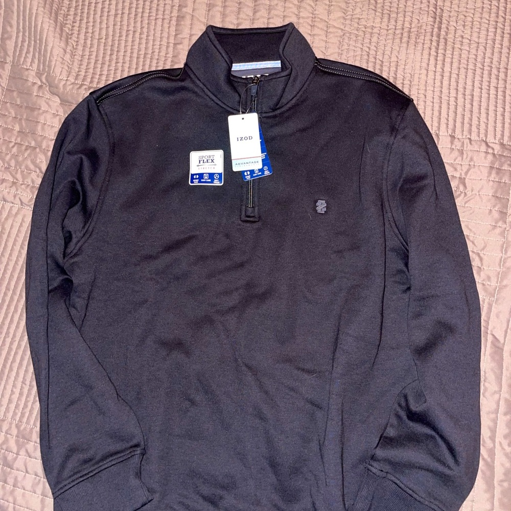 Izod mens large stretch flex pullover
